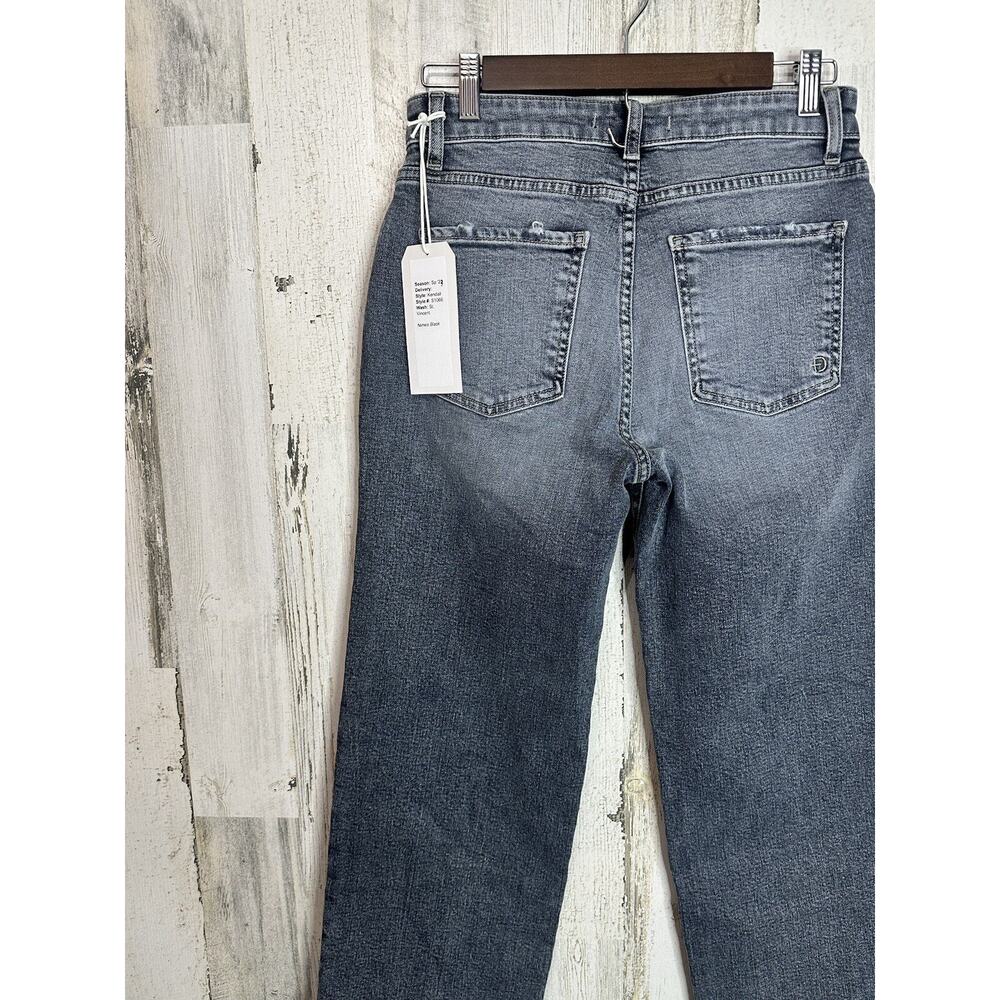 NWT Fidelity Kendall Denim Mid Rise S1066 Anthropologie Jeans 26 Wide Leg Crop - Picture 8 of 14